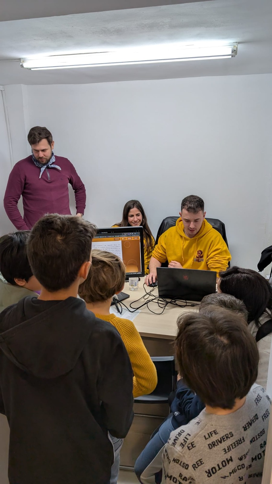 Dino Dailos en el torneo de ajedrez